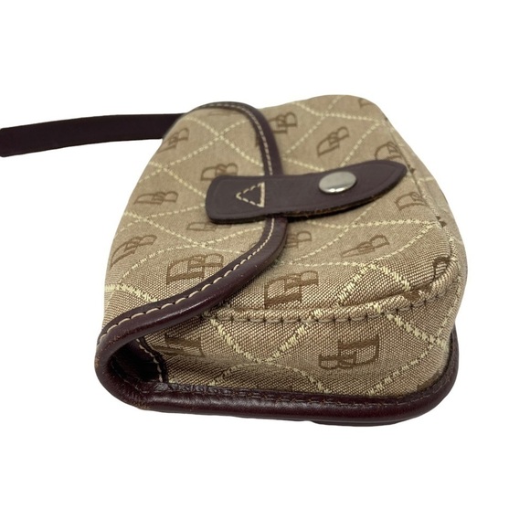 Dooney Bourke Monogram Wristlet Brown USA - Picture 3 of 11